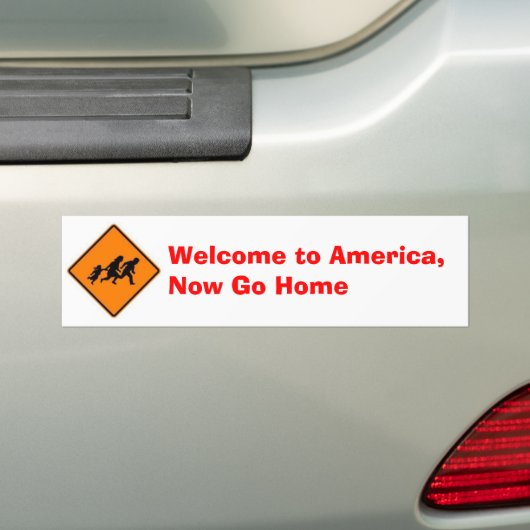 Willkommen nach Amerika, gehen jetzt Zuhause Autoaufkleber (Auf Auto)