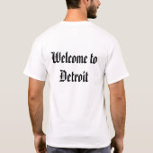Willkommen nach Detroit T-Shirt (Rückseite)
