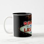 Willkommen nach fabelhaftes Las Vegas - Nevada Zweifarbige Tasse (Links)