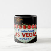 Willkommen nach fabelhaftes Las Vegas - Nevada Zweifarbige Tasse (Mittel)