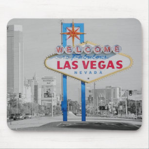 Willkommen nach fabelhaftes Las Vegas Retro Mousepad