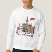 Willkommen nach London Sweatshirt (Vorderseite)