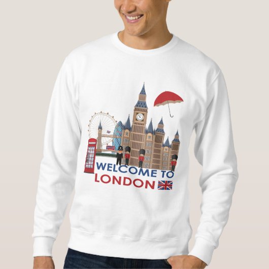 Willkommen nach London Sweatshirt (Vorderseite)