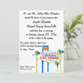 Willkommen nach unser fabelhaftes Wedding Las Einladung (Stehend Vorderseite)