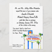 Willkommen nach unser fabelhaftes Wedding Las Einladung (Vorne/Hinten)