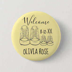 WILLKOMMEN Neue Anreise Kinderschuhe Dusche gelb Button