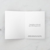 Willkommen Neue Baby Boy oder Mädchen Religiöse ka Karte (Innenseite)