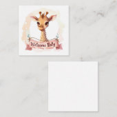 Willkommen Neue Baby-Card Mitteilungskarte (Vorne/Hinten)