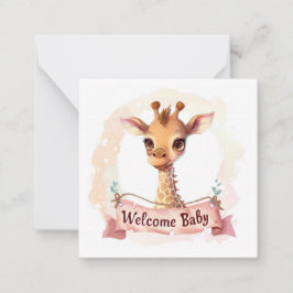 Willkommen Neue Baby-Card Mitteilungskarte