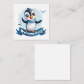 Willkommen Neue Baby-Card Mitteilungskarte (Vorne/Hinten)