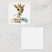 Willkommen Neue Baby-Card Mitteilungskarte (Vorne/Hinten)