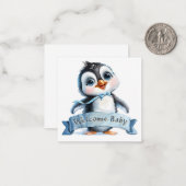 Willkommen Neue Baby-Card Mitteilungskarte (Vorderseite/Rückseite Beispiel)