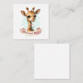 Willkommen Neue Baby-Card Mitteilungskarte (Vorne/Hinten)