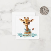 Willkommen Neue Baby-Card Mitteilungskarte (Vorderseite/Rückseite Beispiel)