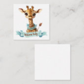 Willkommen Neue Baby-Card Mitteilungskarte (Vorne/Hinten)