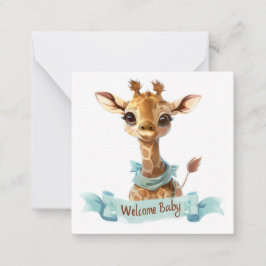 Willkommen Neue Baby-Card Mitteilungskarte