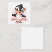 Willkommen Neue Baby-Card Mitteilungskarte (Vorne/Hinten)