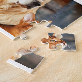 WILLKOMMEN Neue Baby Geburt Custom Foto Collage Fa Puzzle (Seite)