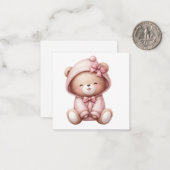 Willkommen Neue Baby Girl Card Mitteilungskarte (Vorderseite/Rückseite Beispiel)
