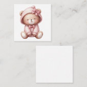 Willkommen Neue Baby Girl Card Mitteilungskarte (Vorne/Hinten)