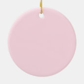 Willkommen Neue Baby Taufe Christening Pink Girl Keramik Ornament (Hinten)