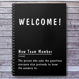 Willkommen Neue Teammitglieder Definition Notizblock