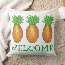 WILLKOMMEN Neue Zuhause Housewärming Ananas Hawaii