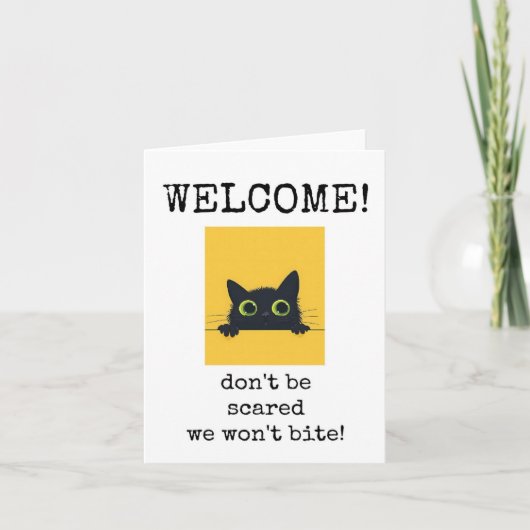 Willkommen neuer Mitarbeiter, Funny Card Karte (Vorderseite)