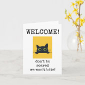 Willkommen neuer Mitarbeiter, Funny Card Karte (Gelbe Blume)