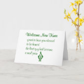 Willkommen neues Knie, ein lustiges Knie-Ersatz-Ge Karte (Gelbe Blume)