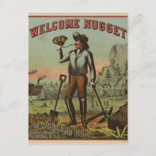 Willkommen Nugget Postkarte