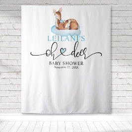Willkommen Oh Deer Baby Dusche Blue Cloud Wandteppich