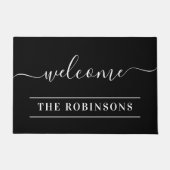 Willkommen Personalisierter Familienname Fußmatte (Vorderseite)