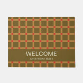 Willkommen Personalisiertes Monogramm Fußmatte (Vorderseite)