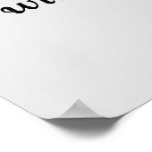 Willkommen Personalwesen Humor Personalbürosignatu Poster (Ecke)