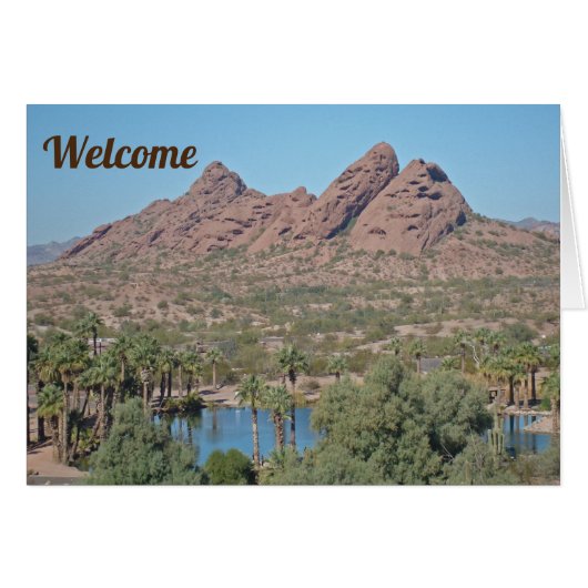 Willkommen Phoenix Arizona Red Rock Foto House Gue (Vorderseite (Horizontal))