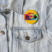 Willkommen Poolparty Gelb Button (Beispiel)