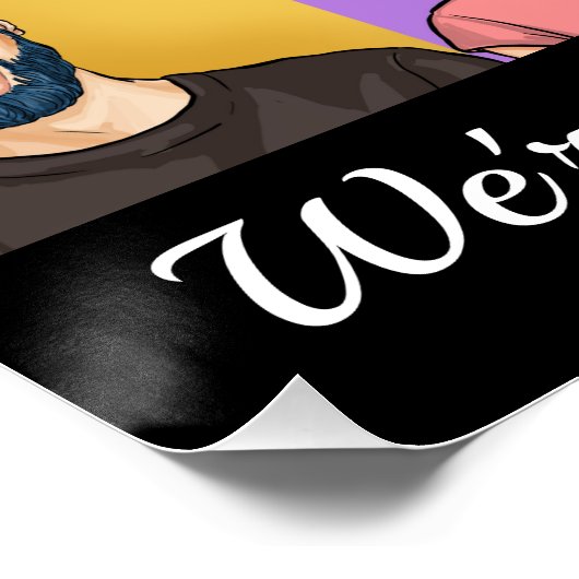 WILLKOMMEN POSTER (Ecke)