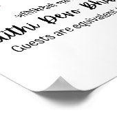 Willkommen Poster (Ecke)