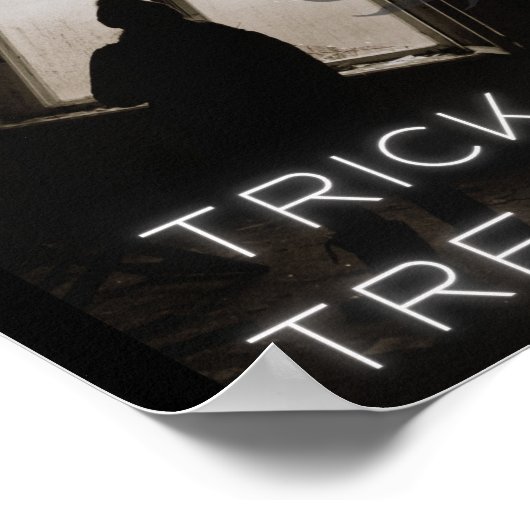 Willkommen Poster Horror Halloween Trick oder Tret (Ecke)