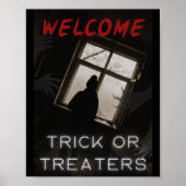 Willkommen Poster Horror Halloween Trick oder Tret (Vorne)