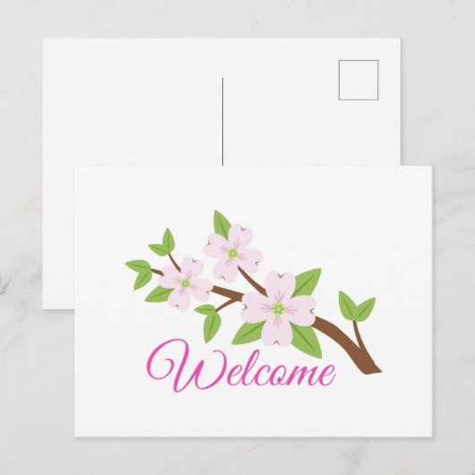 Willkommen Postkarte (Vorne/Hinten)