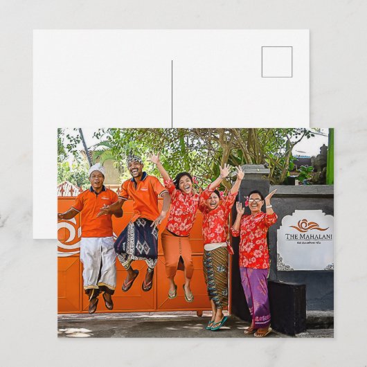 Willkommen! Postkarte (Vorne/Hinten)