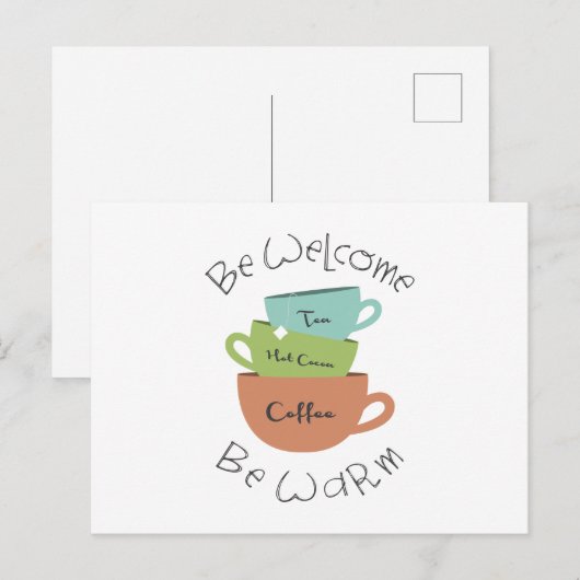 Willkommen Postkarte (Vorne/Hinten)