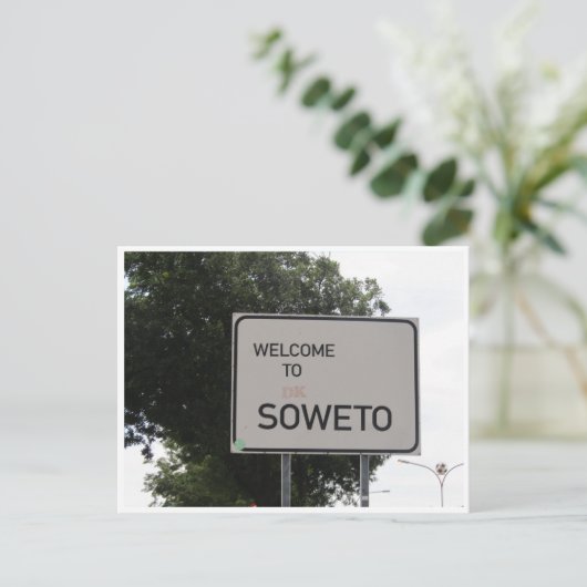 willkommen postkarte (Stehend Vorderseite)