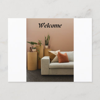 Willkommen Postkarte