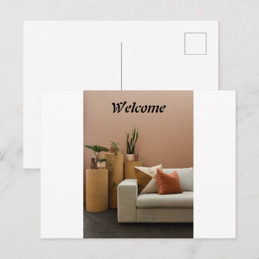 Willkommen Postkarte (Vorne/Hinten)