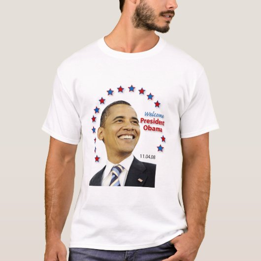 Willkommen, Präsident Obama! T-Shirt (Vorderseite)