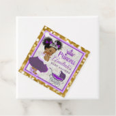 Willkommen Princess Lila & Gold Glitzer Elegante Geschenkanhänger (Beispiel)