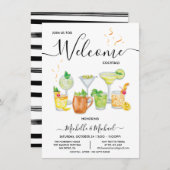 Willkommen Probe Verlobung Cocktail Party Einladung (Vorne/Hinten)